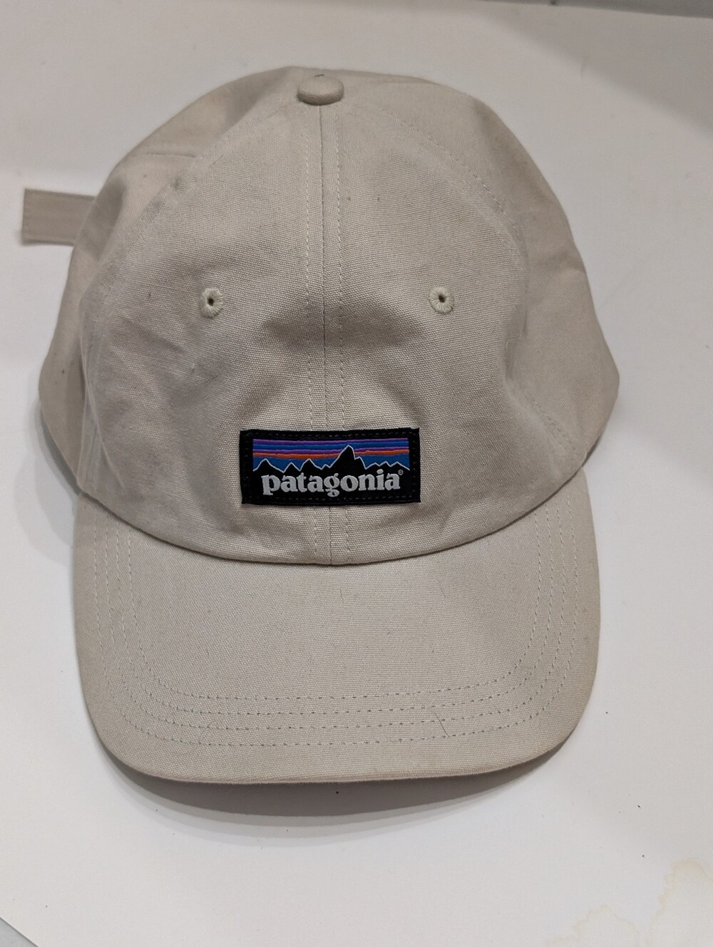 Patagonia 100% Organic Cotton Logo Patch Adjustable Beige